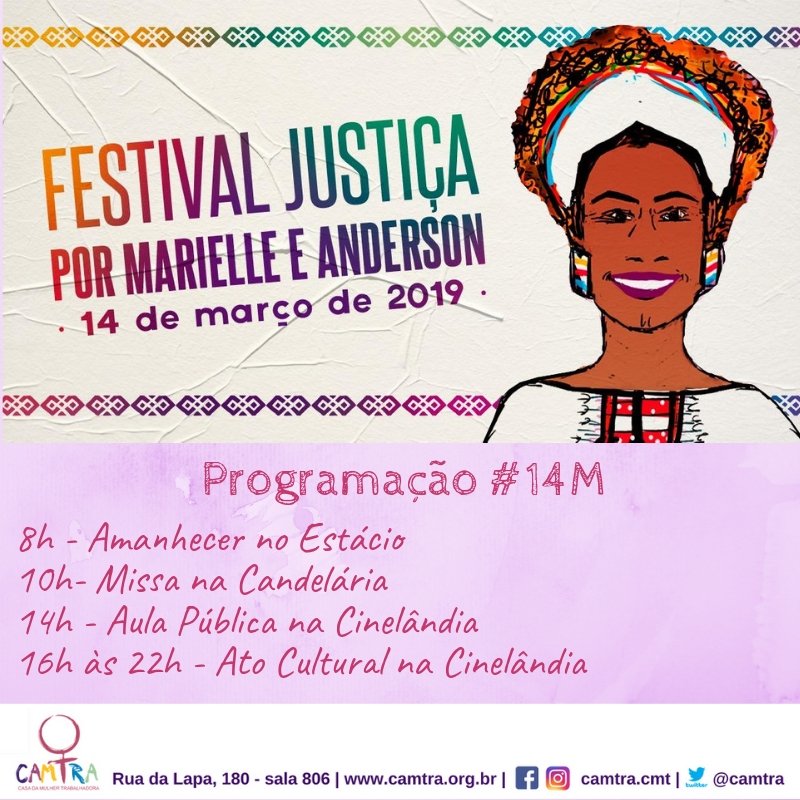 Leia mais sobre o artigo Festival Justiça Por Marielle e Anderson – 365 Dias Sem Marielle