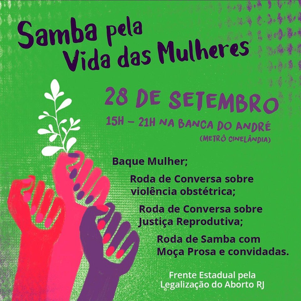 Você está visualizando atualmente 28 de Setembro – Samba Pela Vida das Mulheres