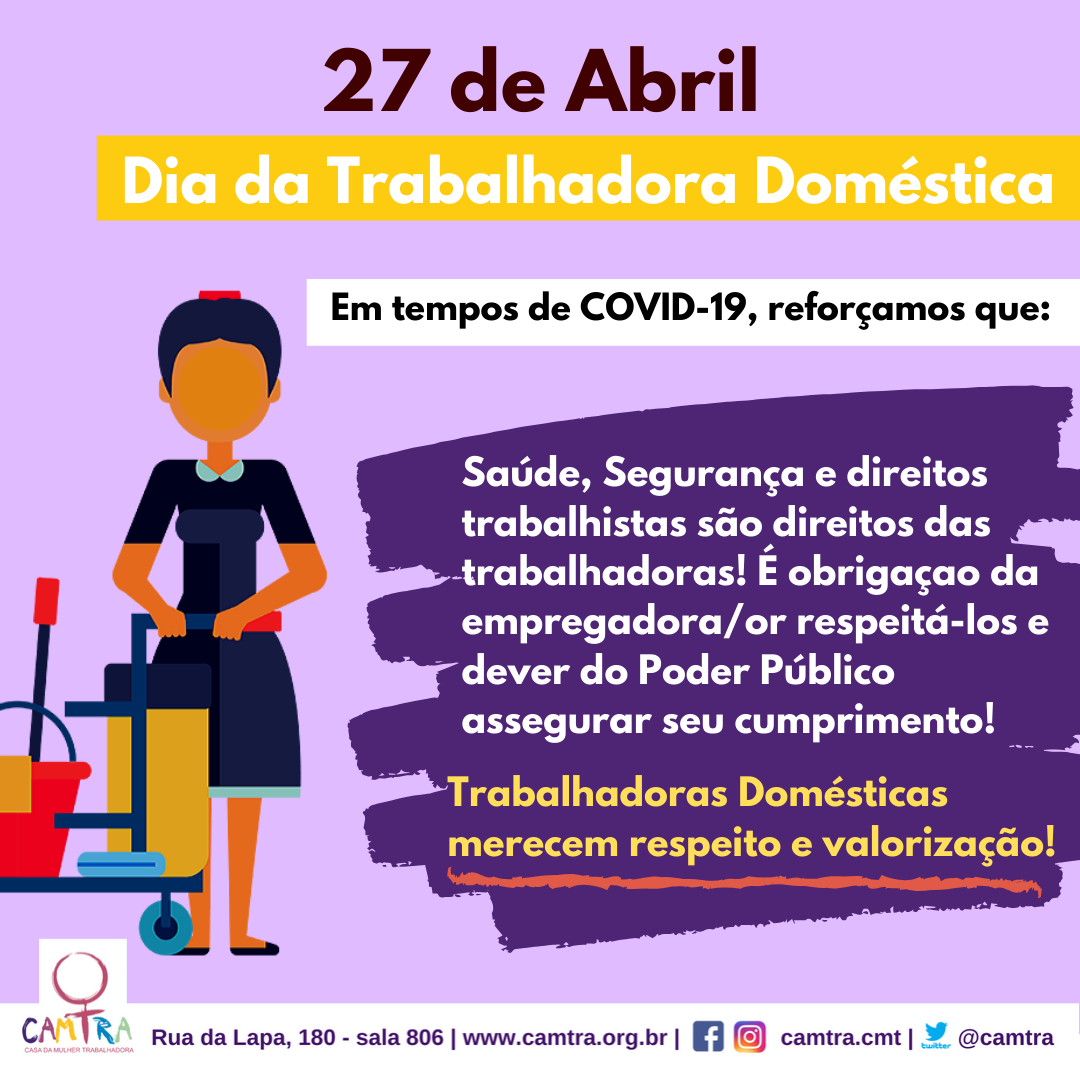 Leia mais sobre o artigo 27 de Abril – Dia das Trabalhadoras Domésticas