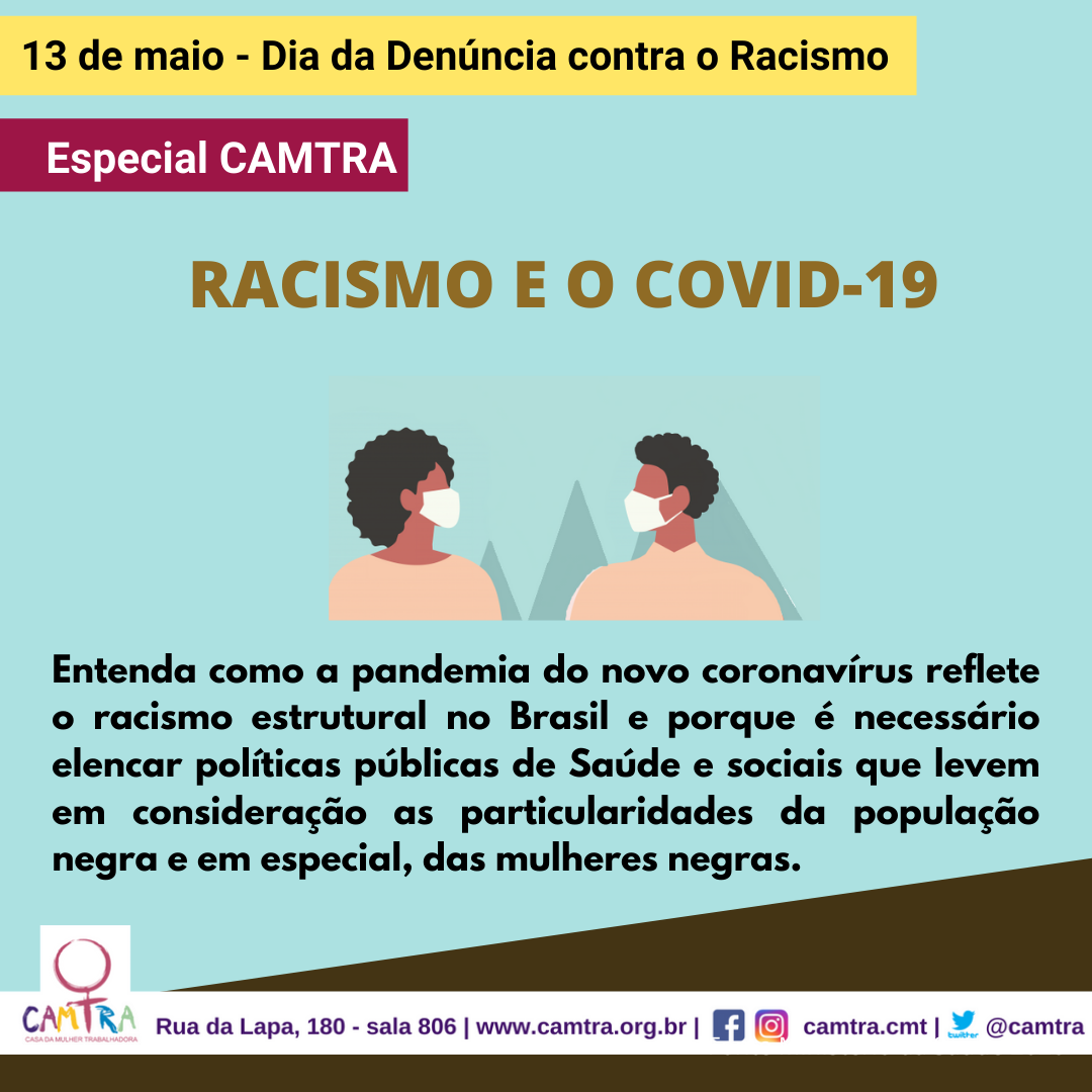 Você está visualizando atualmente 13 de maio: Racismo e a pandemia do COVID-19 no Brasil