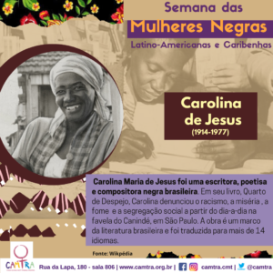 Leia mais sobre o artigo #JulhodasPretas Carolina Maria de Jesus