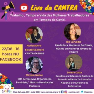 Leia mais sobre o artigo Já pode colocar na sua agenda! Sábado é dia de live da CAMTRA.