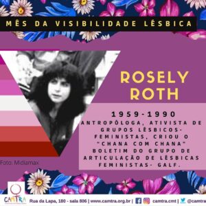 Leia mais sobre o artigo Série Visibilidade Lésbica: Rosely Roth