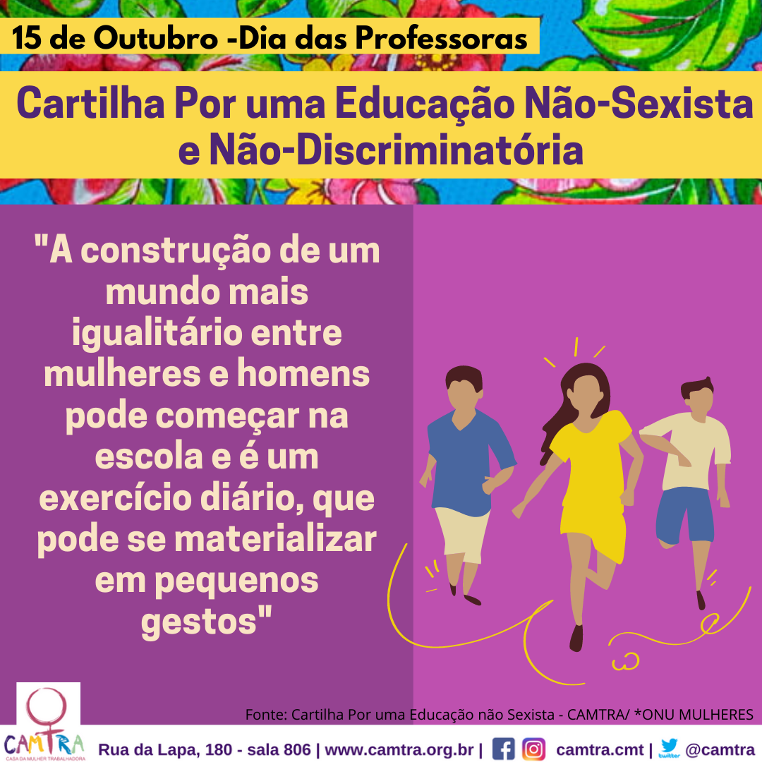 Você está visualizando atualmente Dia das Professora: Cartilha por Uma Educação Não Sexista