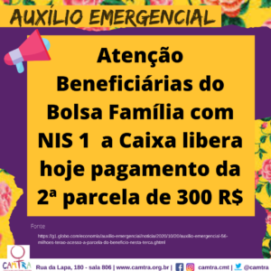 Leia mais sobre o artigo Auxílio Emergencial Bolsa Família 19 de outubro