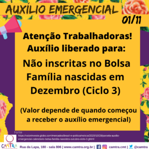 Leia mais sobre o artigo Auxílio Emergencial 1 de Novembro