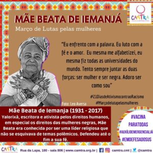 Leia mais sobre o artigo Mãe Beata de Iemanjá – Março de Lutas pelas Mulheres