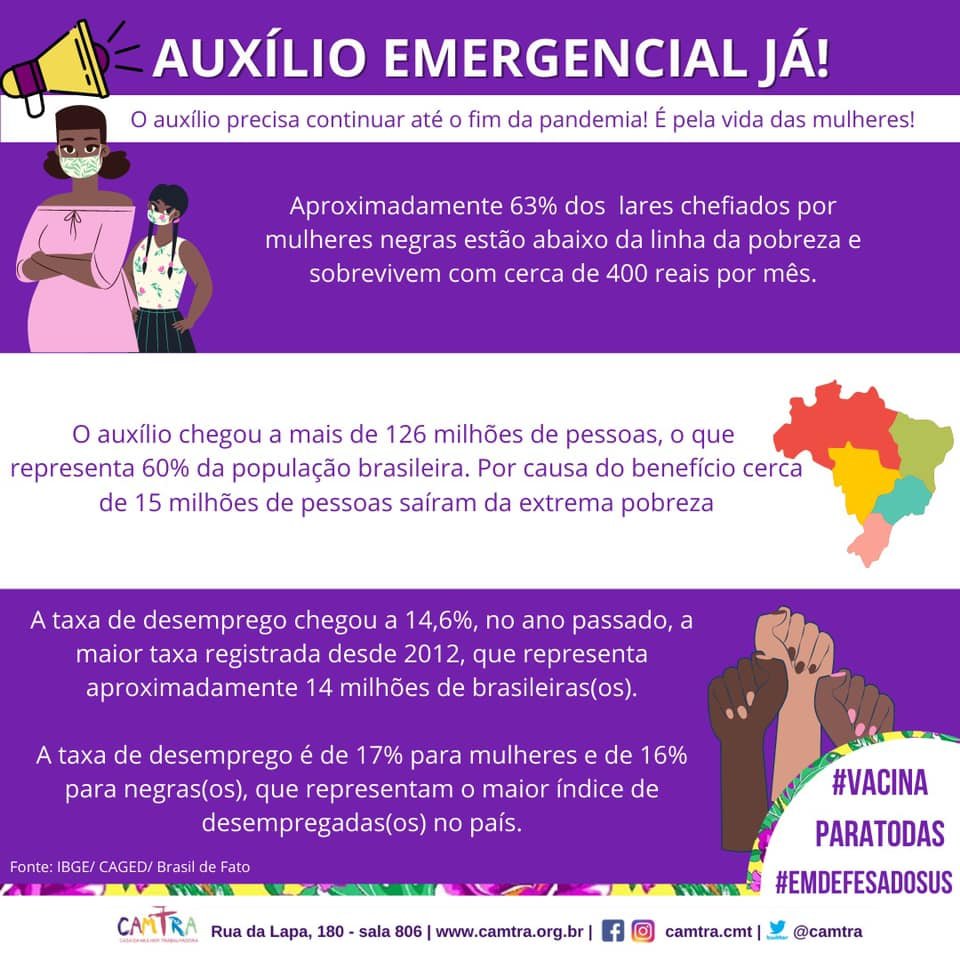 Você está visualizando atualmente Por Mim, Por Nós e Por Todas: Auxílio Emergencial Já!