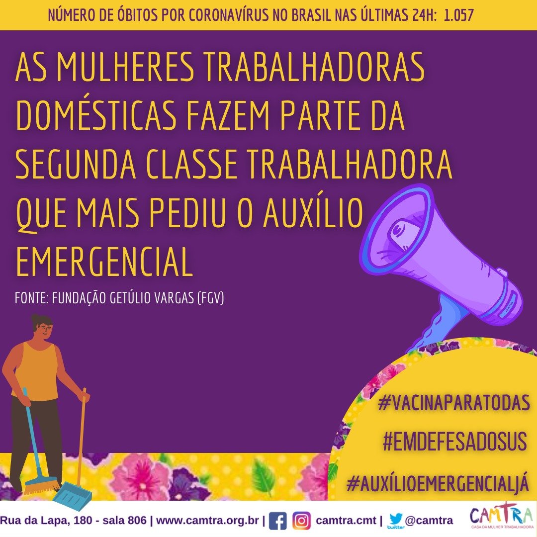 Leia mais sobre o artigo Mulheres trabalhadoras domésticas tem vidas afetadas com o fim do auxílio emergencial