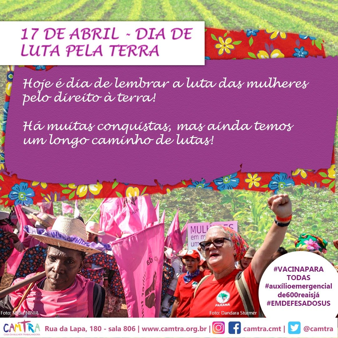 Você está visualizando atualmente 17 de abril – Dia de Luta pela Terra