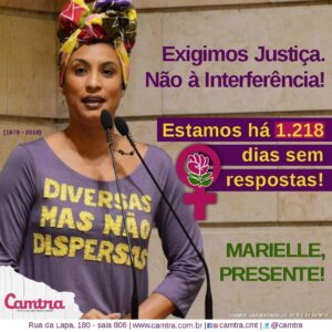 Leia mais sobre o artigo 39 meses e 27 dias sem respostas. Quem mandou matar Marielle? Interferência Não!