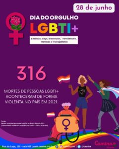 Leia mais sobre o artigo 28 de Junho – Dia Internacional do Orgulho LGBTI+